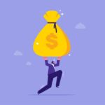 Photo illustration of a big payday.