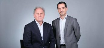 Photo of Clave Capital CEO Jose Javier Armendariz and director of funds Santiago Lozano.