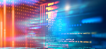 Render of programming code