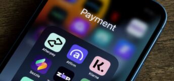 Photo of Klarna app on smartphone.