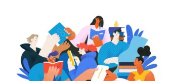 Photo illustrating concept of learning and reading.