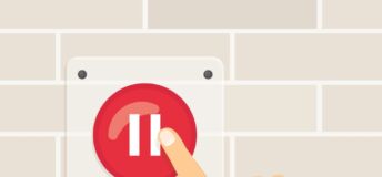 photo illustrating hitting the pause button