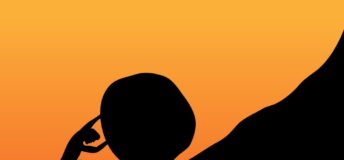 Sisyphus, hard work, pushing rock uphill, difficult task