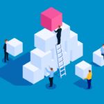 Illustration of concept of how to structure a deal or build something.