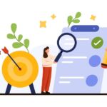 Photo illustrating process of valuing a company.