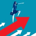 Revaia is the 25th women-led VC firm to raise a fund this year Illustration showing woman business leader showing the way.